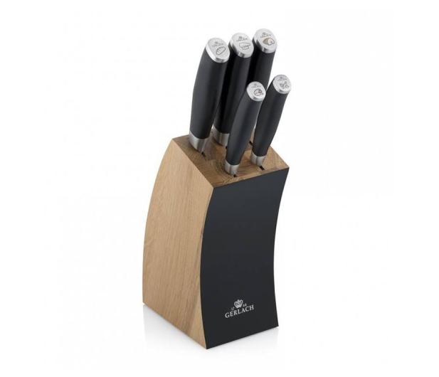 GERLACH Zestaw noży w bloku DECO BLACK 991A 5 elementów - 490035 - zdjęcie